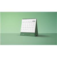 Calendario de sobremesa con peana personalizado 2026