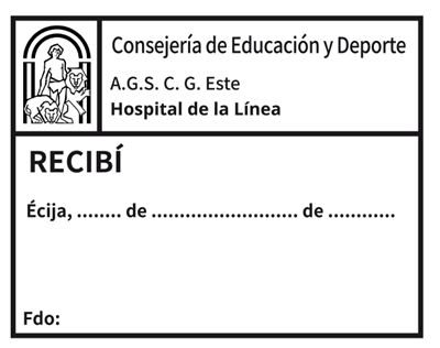 Sello automático Recibí Junta Andalucía