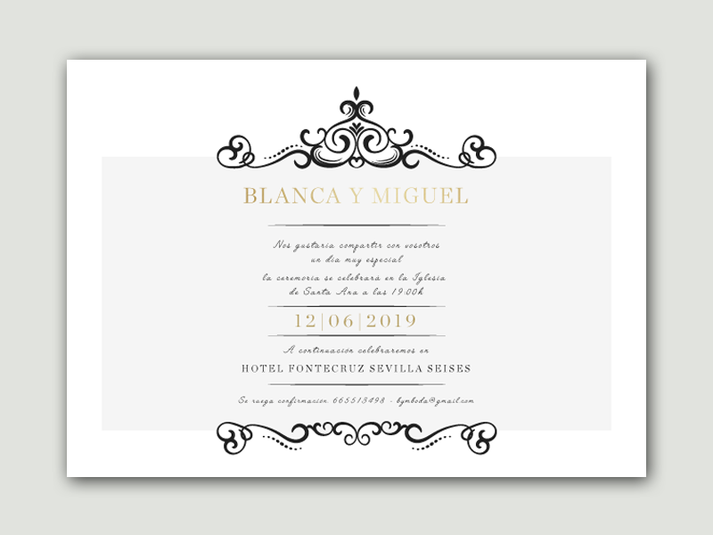 Invitación de Boda Invitación de Boda