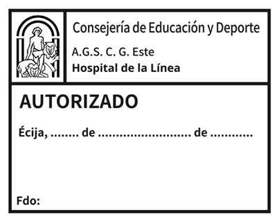 Sello automático Autorizado Junta Andalucía