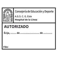 Sello automático Autorizado Junta Andalucía