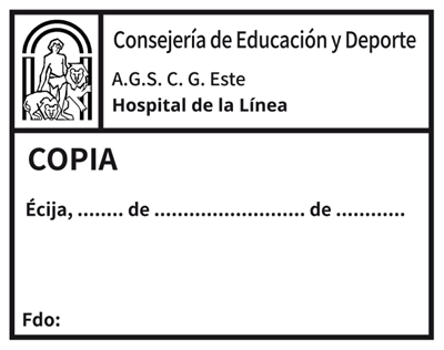 Sello automático Copia Junta Andalucía