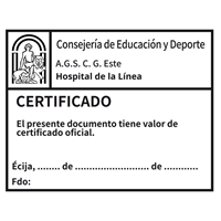 Sello automático Certificado Junta Andalucía