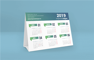 Calendarios sobremesa triangulares personalizados