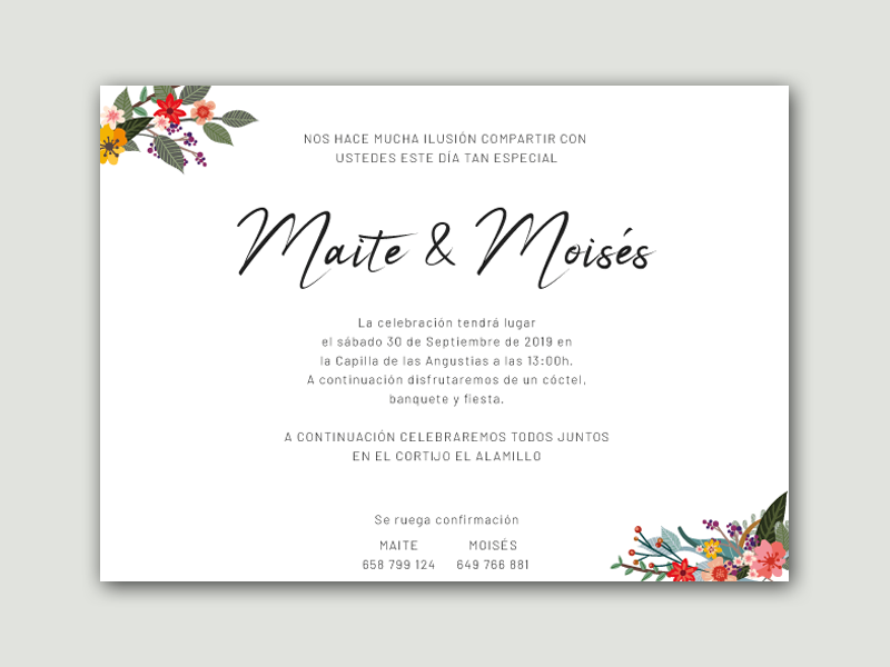 Invitación de Boda \
